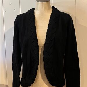 Jones NY Signature Black Cable Knit Women's Sweater